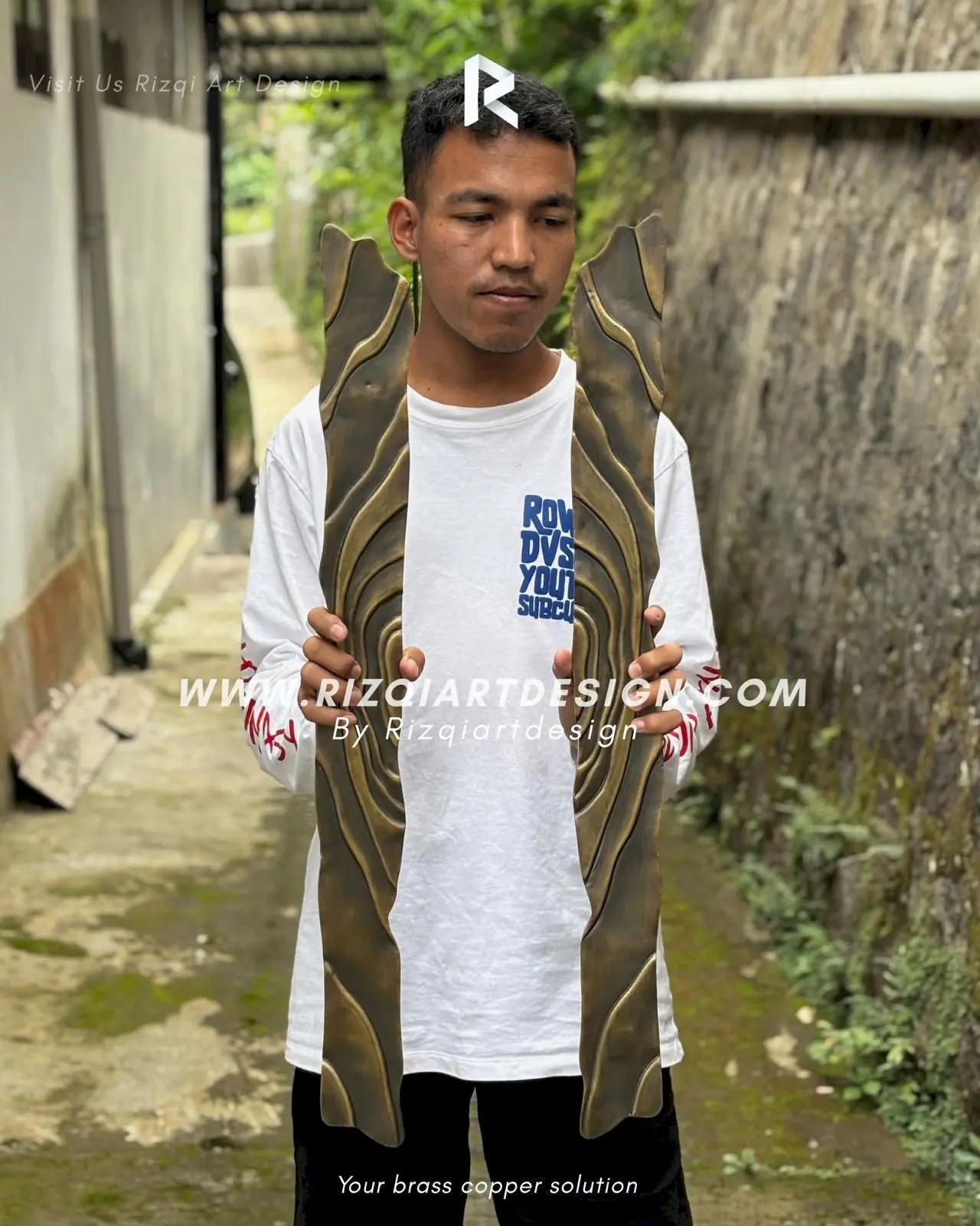 Handle Pintu Custom Ukiran Kuningan By Rizqiartdesign 