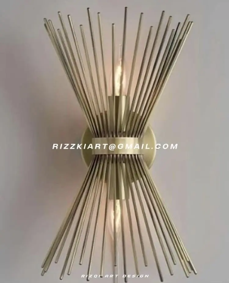 Lampu Dinding Minimalis Kuningan Cantik