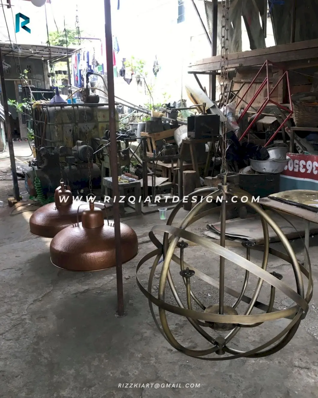 Lampu Gantung Tembaga
