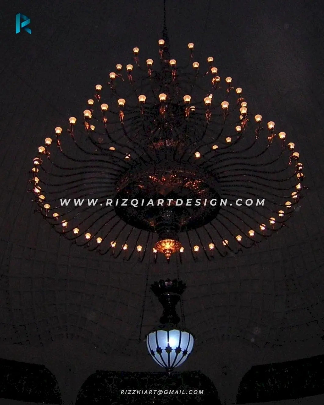 LAMPU ROBYONG TEMBAGA KLASIK ANTIK