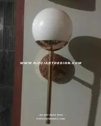 Lampu Dinding Tembaga Motif Minimalis