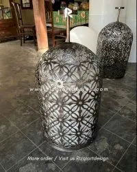 Lampu gantung keranjang ukiran custom kuningan By Rizqiartdesign 