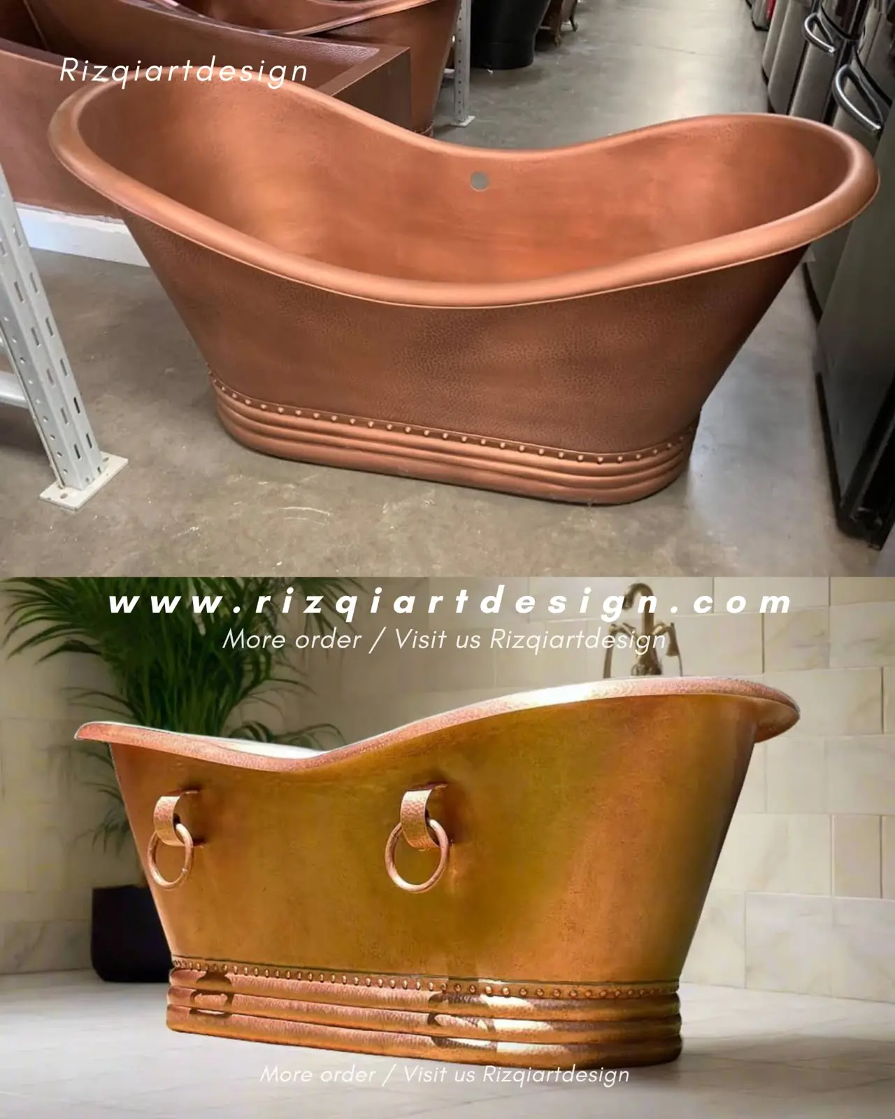 Furniture bak mandi tembaga premium By Rizqiartdesign 