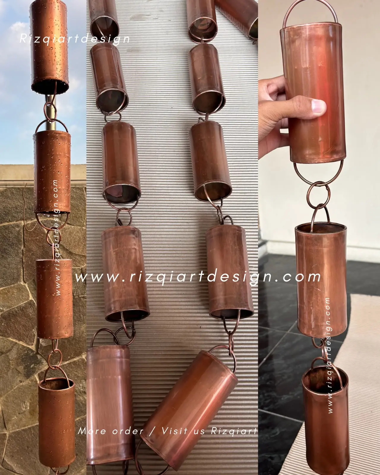 Rainchain rantai air tembaga model terbaru.