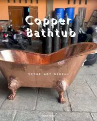 Bak mandi bathtub tembaga kaki harimau by Rizqiartdesign 