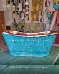 Bak mandi tembaga patina premium By Rizqiartdesign 