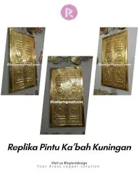 KALIGRAFI PINTU KA’BAH KUNINGAN MENGKILAP BY RIZQIARTDESIGN