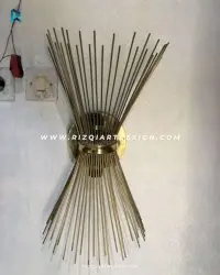 Lampu Dinding Minimalis Kuningan Cantik
