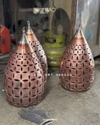 Lampu Gantung Tembaga Motif Minimalis By Rizqi Art Design