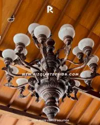 Lampu Robyong Tembaga Klasik Rumah Joglo Rizqiartdesign