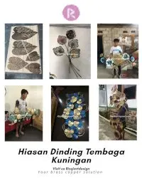 PENGRAJIN HIASAN DINDING TEMBAGA KUNINGAN RIZQIARTDESIGN