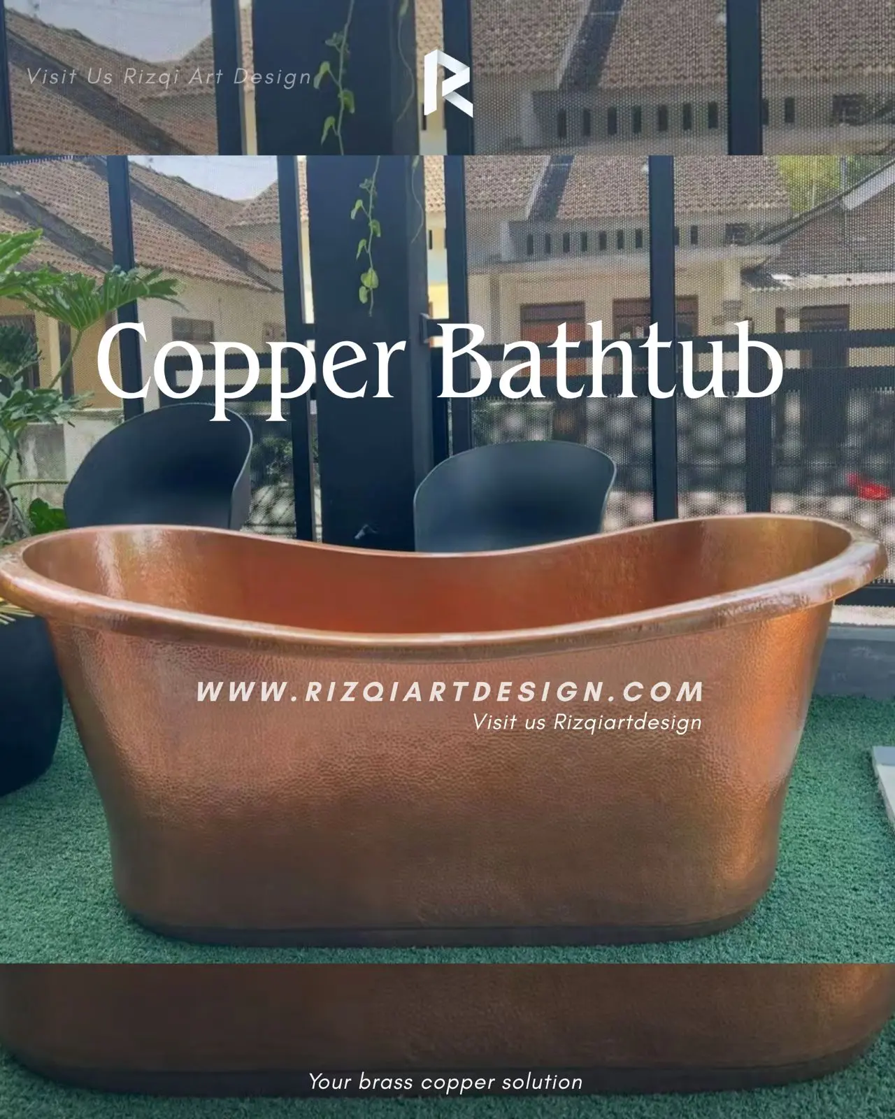 Spesial copper Bathtub babar ne arrivalls